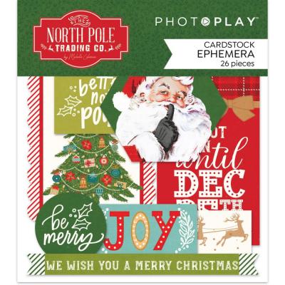 PhotoPlay North Pole Trading Co. Die Cuts - Ephemera